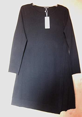 Eileen Fisher Italian Merino Jersey Black Dress Small Msrp $278 #TOP4