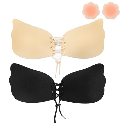 Soutien-gorge sans bretelles avec cordon de serrage pour robe de mariée