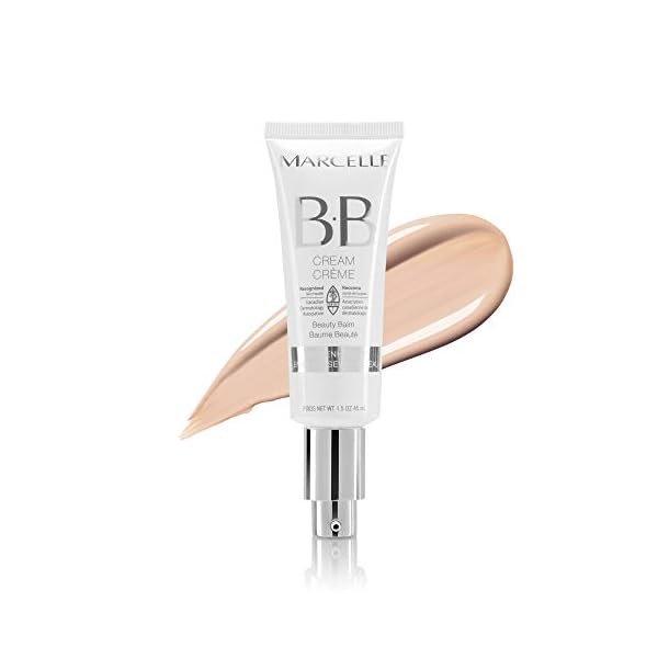 Marcelle BB Cream Beauty Balm - Fair Tinted Moisturizer, Lightweight Hydration, Hypoallergenic, Non-Comedogenic, Fragrance & Oil-Free, Cruelty-Free, 45mL