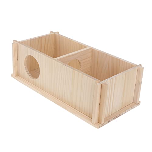 GANAZONO ハムスターハウス 木製 ペットハウス 小動物用シェルター ハムスター小屋 耐久性のある隠れ家 ペットネスト