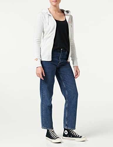 Superdry Orange Label Ziphood Felpa, Grigio (Ice