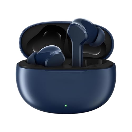 Image of Real Me T110 Buds | 50dB Active Noise Cancellation, Hi-Res LHDC Audio, 12.4mm Dynamic Bass Driver, 6 Mic Clear Voice Calls, 51,IP55 Waterproof,TWS for Apple & Android (T110, Navy Blue)