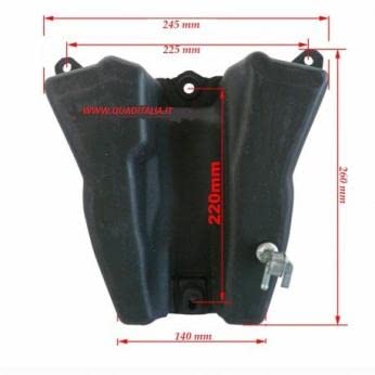 Serbatoio Carburante In ABS Nero Per Honda XR50R (2000-2004) E CRF50F (2004-2015) – Ricambio Resistente E Facile Da Montare Per Pit Bike