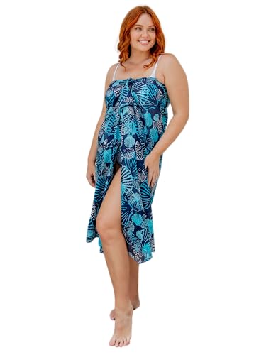West Indies 100% Pure Soft Cotton Women’s Designer Sarong Pareo Swimsuit Cover up – Many Beautiful Colors and Designs