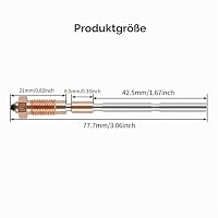 BCZAMD Nextruder for Prusa Düsen Upgrade Kit: 0,6 mm Siliziumkarbid – Heizblock mit for EndCoat-Beschichtung Drucken von bis zu 70 kg Filament for 3D Drucker MK4S MK4 Core One MK3.9 MK3.9S Hotend – Ansicht 7