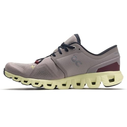 Image of On Men's Cloud X 3 Sneakers, Fog /Hay, 13 Medium US