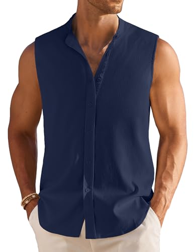 Chemise sans manches homme pour vos vacances d'été et sorties plage