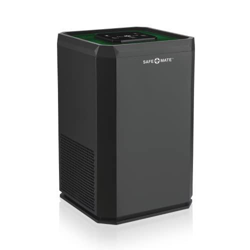 Safe-Mate Air Purifiers Covers 210 SQFT [19.5M2] [True H13 HEPA Filter] [3 in 1 Filteration] Air Purifier with Touchscreen Control & Sleep Mode - Remove 99.97% Allergens, Odors, Smoke, Dust - Black