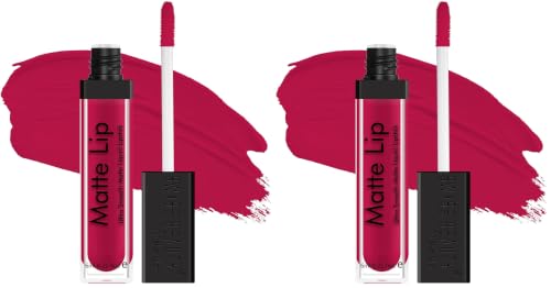 Image of Swiss Beauty Ultra Smooth Matte Lip Liquid Lipstick, Smooth Lip Color, Weightless Finish, Silky Matte Finish, Shade- Romantic, 6ml (Pack of 2)