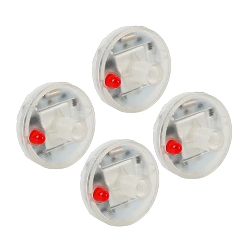 HOLIDYOYO 4pcs Car Solar Wheel Lights Led Tire Lights Waterproof Lamp Easy Install 15 Flash Modes