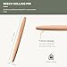 Muso Wood Wooden French Rolling Pin for Baking, Beech Wood Tapered Rolling Pin for Fondant Pie Crust Cookie Pastry(French 15.75-Inch)