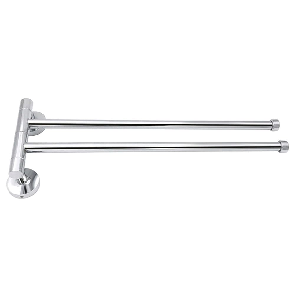 VVW&LIU Stainless Steel Towel Rack Lightweight Towel Hanging Rod Rotation Activity Dishcloth Hanger Saving Space for Home Dormitory,T