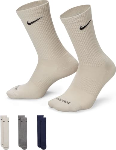 NIKE Everyday Plus Cushioned Training Crew Socks (3 Pairs) Adult, Size L3