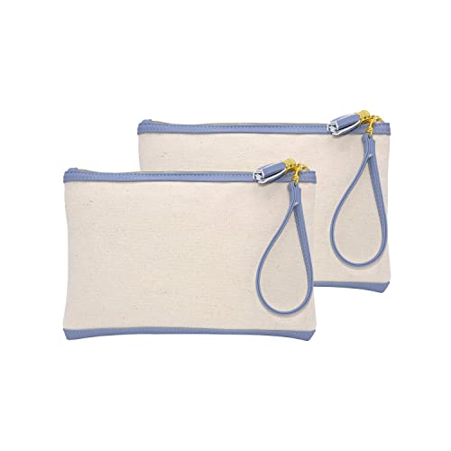 DEMOMENT Fun Gifts for Women Mother Canvas Makeup Cosmetic Bags With Removable Wrist Strap and Tassel for Birthday Travelling Graduation Teachers Friends Bridesmaids Anniversary