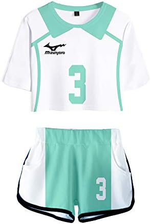 Amazon 青葉城西高校 3番 Ws 花巻貴大 はなまき たかひろ コスプレ ユニフォーム 仮装 上下セット バレーボール 服装 衣装 スポーツ ジャージ レディース 女性用 コミケー ジム ハロウィン コスプレ コスチューム 大人 成人 S コスプレ 仮装 通販