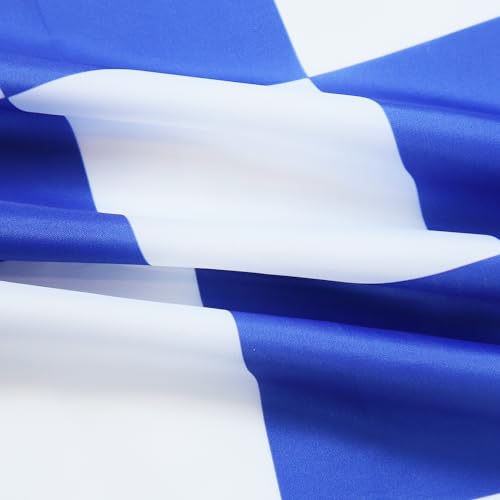 AZ FLAG - Blue And White Check Flag - 3x5 Ft - 100D Polyester Checkered Racing Banner with Two Metal Grommets - Fade Resistant - Vivid Colors - 3' x 5' Feet - 150x90 Cm