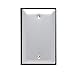 Legrand Pass & Seymour WPB1 Weatherproof Outdoor Cover with Gasket and Screws, 1 Gang, Blank Cover, Brushed Aluminum (1 Count)