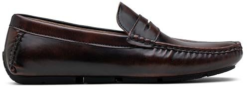 Image of Jousen Men's Penny Loafers Casual Driving Slip On Shoes | Rubber Outsole Soft Lightweight Moccasins Daily Business Wedding Office Travel Boat