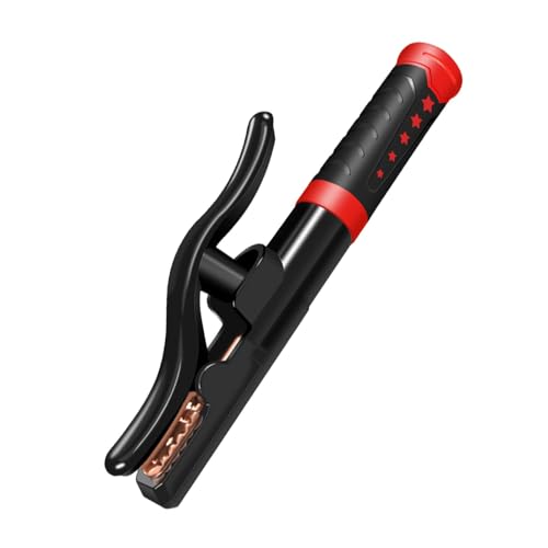 Garende Heavy Duty 1000Amp Welding Electrode Holder with Non-Slip Handle for Ship Operations, Red