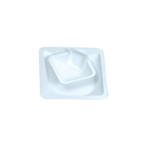 Heathrow Scientific HS1420BB, Gravity White Medium Square Weigh Boat (5 Packs of 500 pcs)