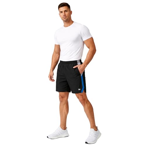 Image of NINQ Mens Shorts Stylish Cross Panel Design with Side Pocket | Gym Wear Shorts | Sports Short for Men Running, Training & Basketball