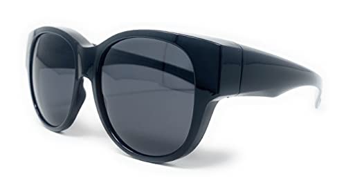 The Elegance 55 mm Fit Over Glasses OTG Polarized Unisex Wrap-Around Butterfly Sunglasses2