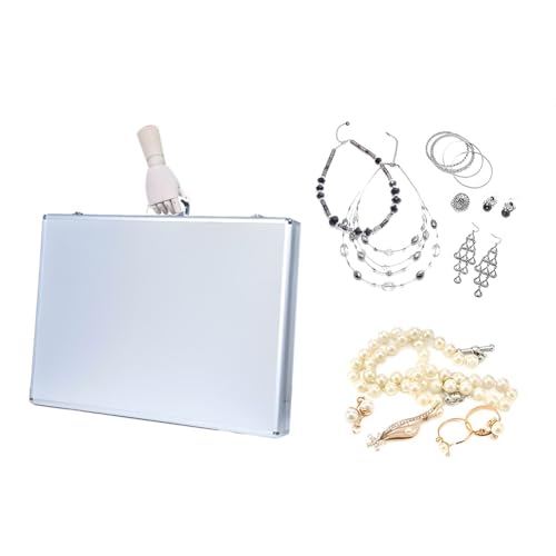 Aluminum Display Case, Portable Storage Organizer, Briefcase for Laptop and Tools, Ideal for Home, Warehouse, and Repair Shop Use4