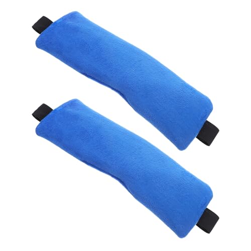 Set 2 Almohadas para Cabeza Ajustables Tela Azul