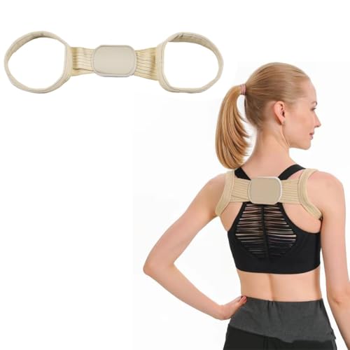 GGUFAY Corrector Postura Espalda Ajustable Corrector de Postura para Hombre y Mujer - Transpirable Incluye, apoya la clavícula y alivia el dolor...