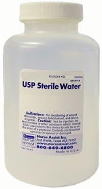 USP Sterile Water, 100 mL Bottle