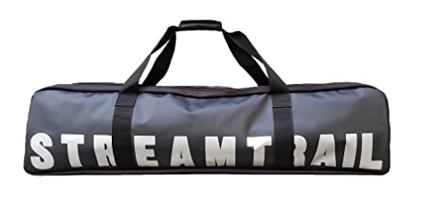 N/D Stream Trail Wahoo Long 48L Outdoor 1-Meter Long Side Bag Backpack Diving Freediving Fin Bag Fishing Rod Long Item Gear Bag Surfing Rafting Boating Swimming Gym (Onyx)