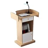 APPLICATIONS-CHURCH PULPIT: Podium en bois portable utilisé dans les salles de conférence, les salles de classe, les serveuses d'entreprise et de restaurant. Utilisez un podium ergonomique pour ajouter de l'élégance, de la crédibilité et du professionnalisme à n'importe quel environnement. Il peut même être utilisé comme podium personnel pour étudier et travailler dans votre bureau à domicile.