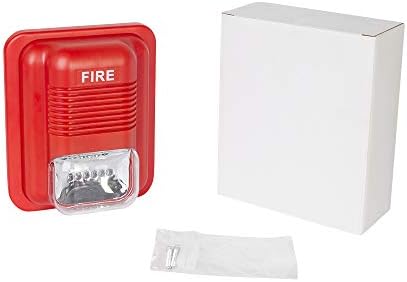 Fire Alarm Siren Security Horn Buzzer 12VDC 24V Sound and Light Fire Warning Strobe Siren