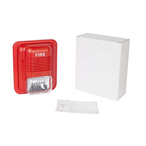 Fire Alarm Siren Security Horn Buzzer 12VDC 24V Sound and Light Fire Warning Strobe Siren
