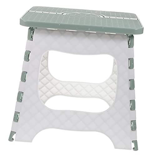 TOPPERFUN Portable Collapsible Chair Lightweight Plastic Folding Stool for Home Use Green for Outdoor Activities Camping Fishing and Travel Space Saving Design