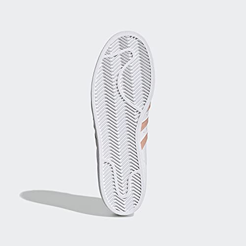 Image of adidas Originals Men's Superstar Shoes Sneaker, White /Ambient Blush /Ambient Blush, 4