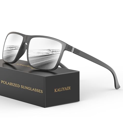 Image of KALIYADI Sunglasses for Mens Polarized-Sunglasses: Men Sun Glasses with UV400 Protection for Driving Fishing Golf