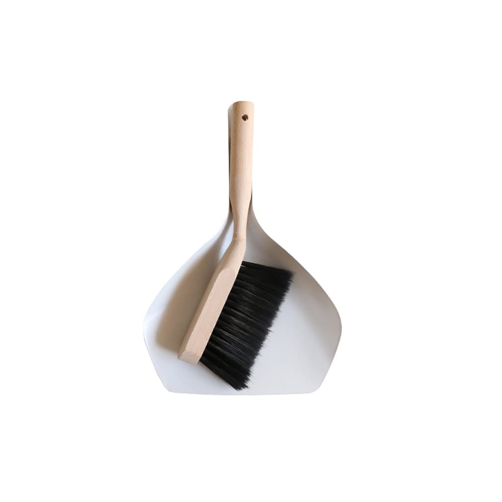 Mini balai et pelle en bois massif RJJ pour nettoyage de bureau
