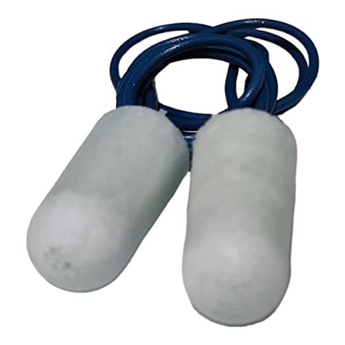 Metal Detectable Foam Earplugs with Cord, Slow Recovery, Tapered Design for Food and Beverage Industry