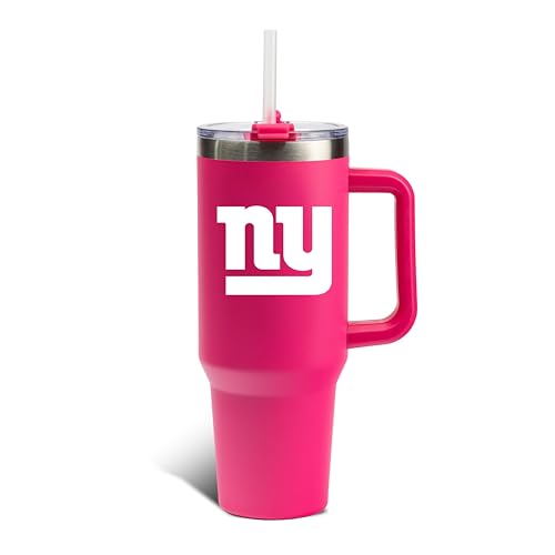 Image of The Memory Company Officially Licensed NFL - New York Giants 40oz Pink Game Day Tumbler with Team Logo