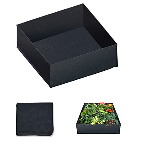 BenefitUSA Fabric Raised Planting Bed Garden Grow Bags Herb Flower Vegetable Plants Bed Rectangle Planter (36