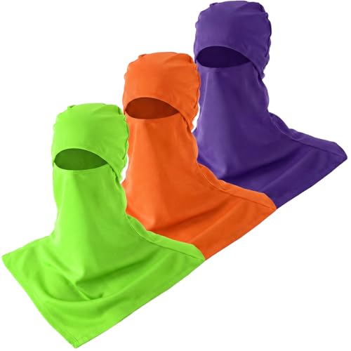 Image of SATINIOR 3 Piece Balaclava Face Cover Sun Protection Neck Cover Summer Balaclava for Men Women Outdoor Sports UV Protector