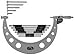 Mitutoyo 340-714 LCD Outside Micrometer, Ratchet Stop, SPC Output, 0.0001" Resolution, 18-24" Range, 6.62kg Mass