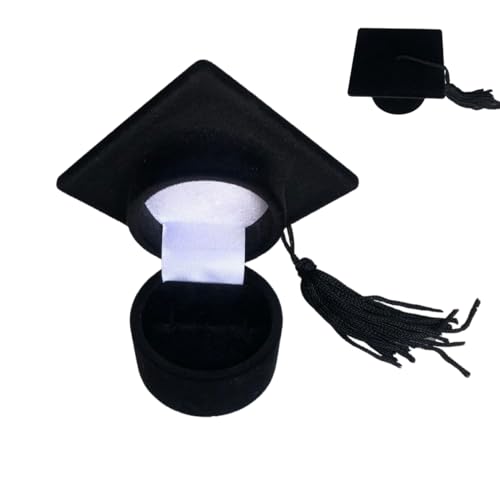 Caixinha De Veludo Para Anel De Formatura Modelo Capelo Estojo