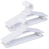  Super Perchas de Plástico Resistentes para Adulto  Color Blanco  Pack 24 Unidades  Tamaño 42x21 cm  Perchas Ligeras y Reforzadas para Abrigos, Trajes y Chaquetas - Fabricado en España