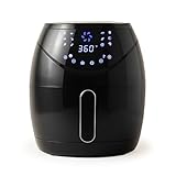 Air Fryer 6.5 QT Extra Hot Air Fryer for Crispy Cooking Bake Roast Nonstick High Gloss Black Finish Perfect for Healthy Meals Kitchen Appliance