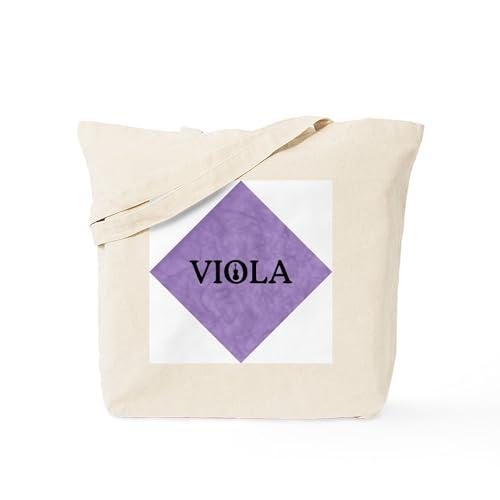 CafePress Viola Gig Bag For Accessories, Tote Musical Stuff Reusable Natural Beige Canvas Shopping Bag