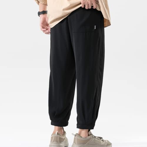 Sportbroek voor heren Zomer Modieus Informeel Eenvoudig Dagelijks Trend Retro Effen kleur Commuter Ademend Veelzijdige broek - Afbeelding 3