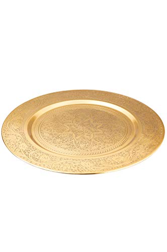 Marokkanischer Tisch Beistelltisch aus Metall Sule ø 40cm rund | Orientalischer runder Teetisch klein mit klappbaren… – Bild 5