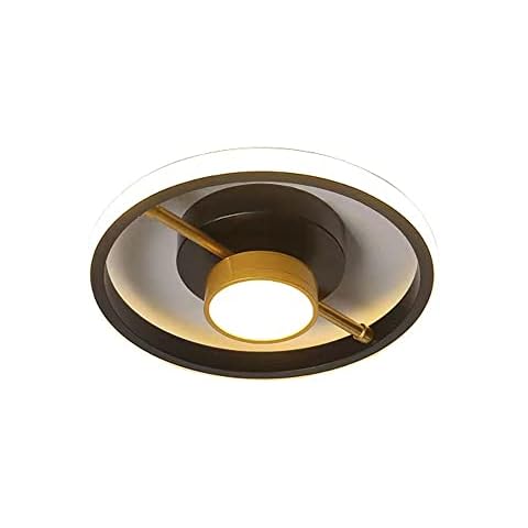 LED Ceiling Light Modern Fashion Creative Mini LED Ceiling Lamp Cool White Metal Ceiling Lighting Fixture for Living Rooms Bedrooms Hallway Office (Round Shape) Cover